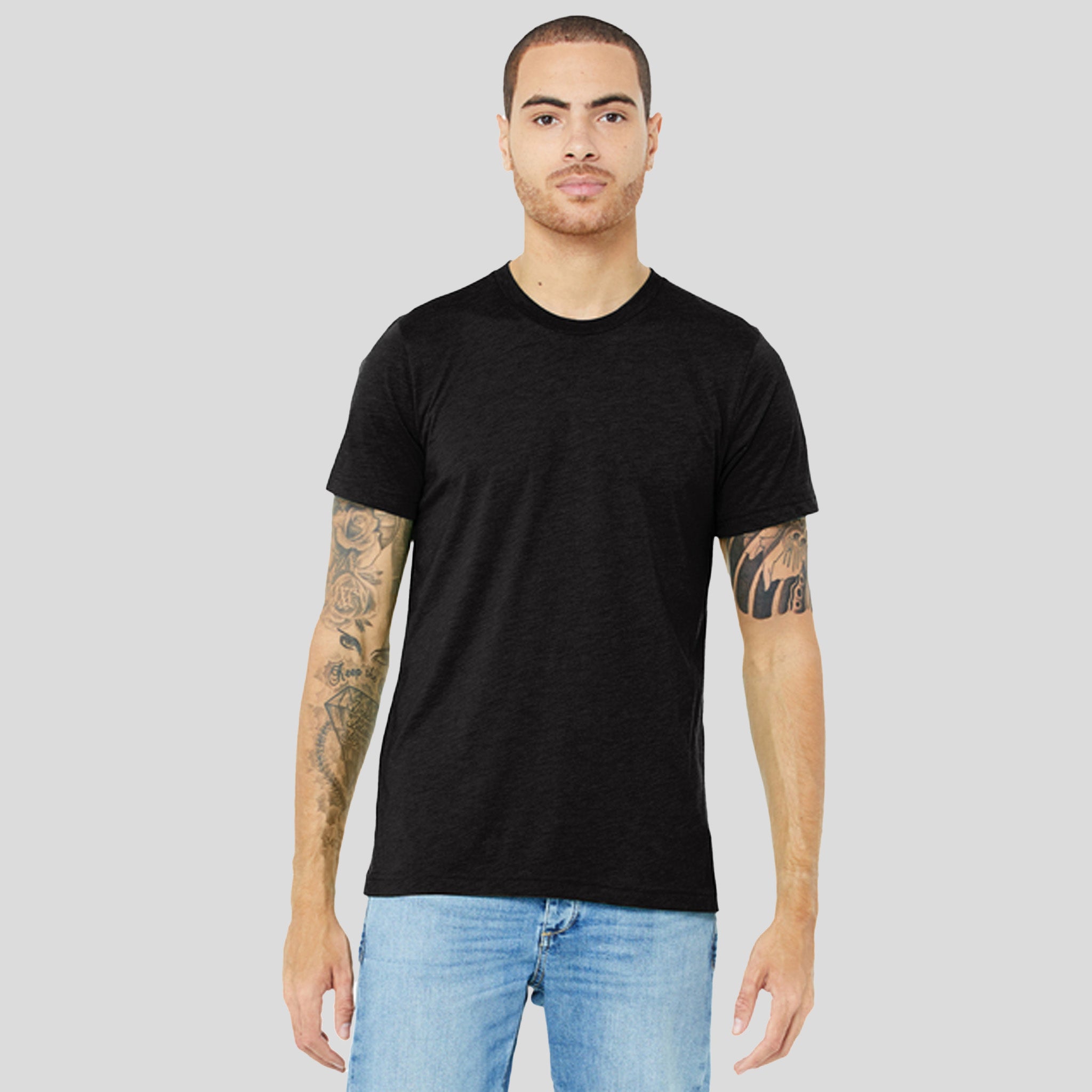 Unisex Triblend Short Sleeve Tee | Black Heather Triblend