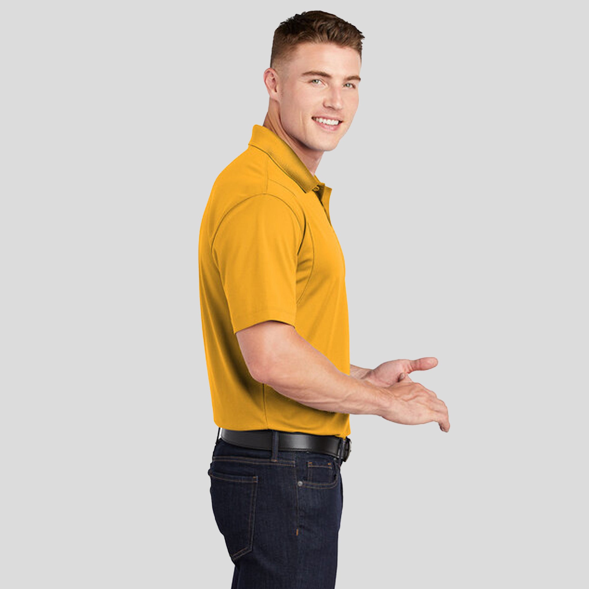 Micropique Sport-Wickยฎ Polo | Gold