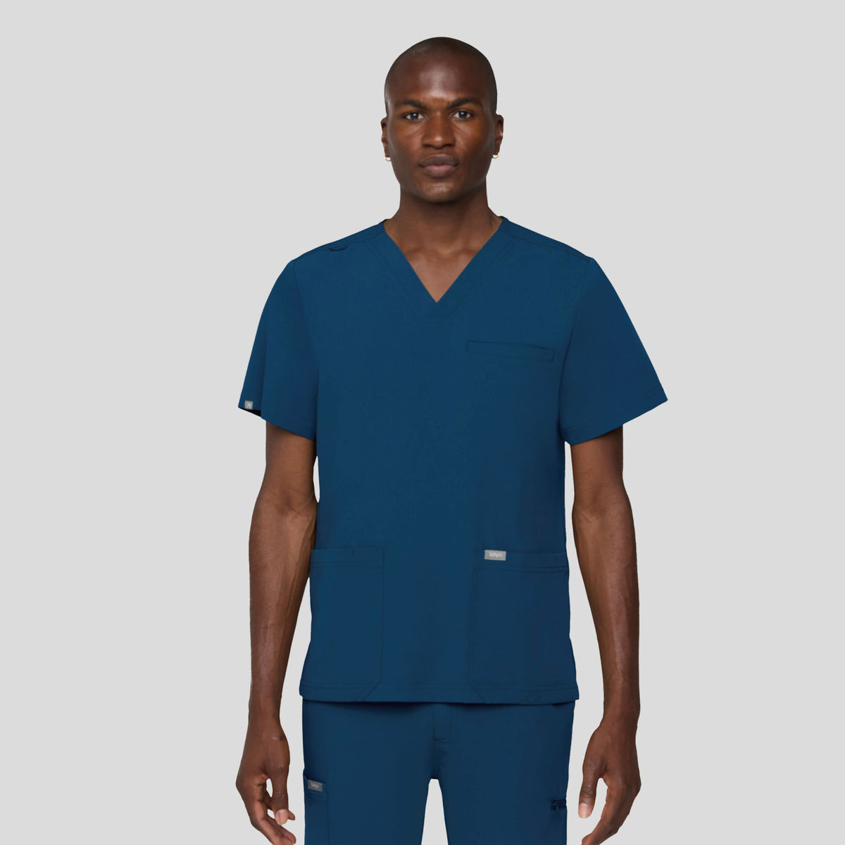 Tempo Men's 3 Pocket V-Neck Top | Caribbean