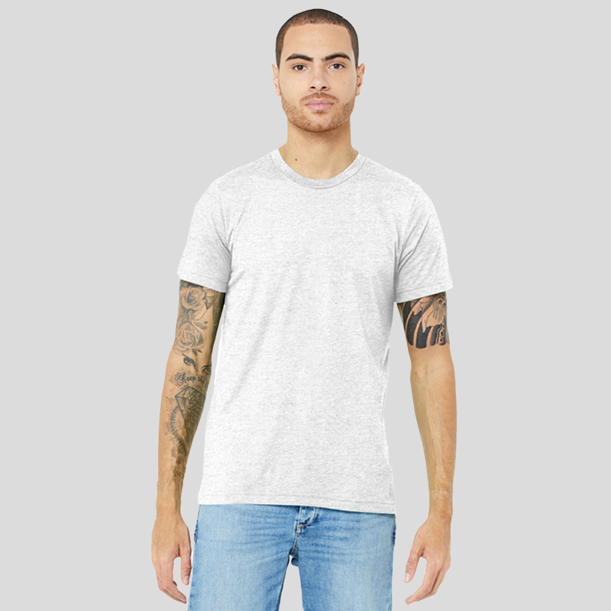 Unisex Triblend Short Sleeve Tee | White Fleck Triblend