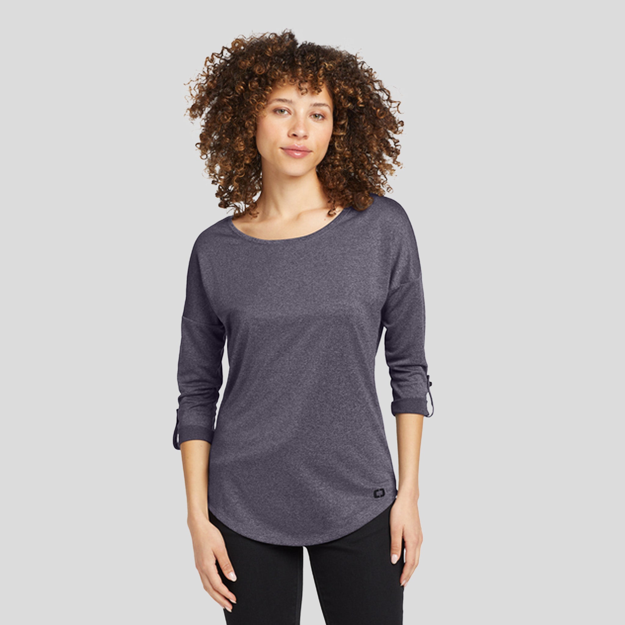 Women's Gravitate Scoop 3/4-Sleeve | Navy Heather